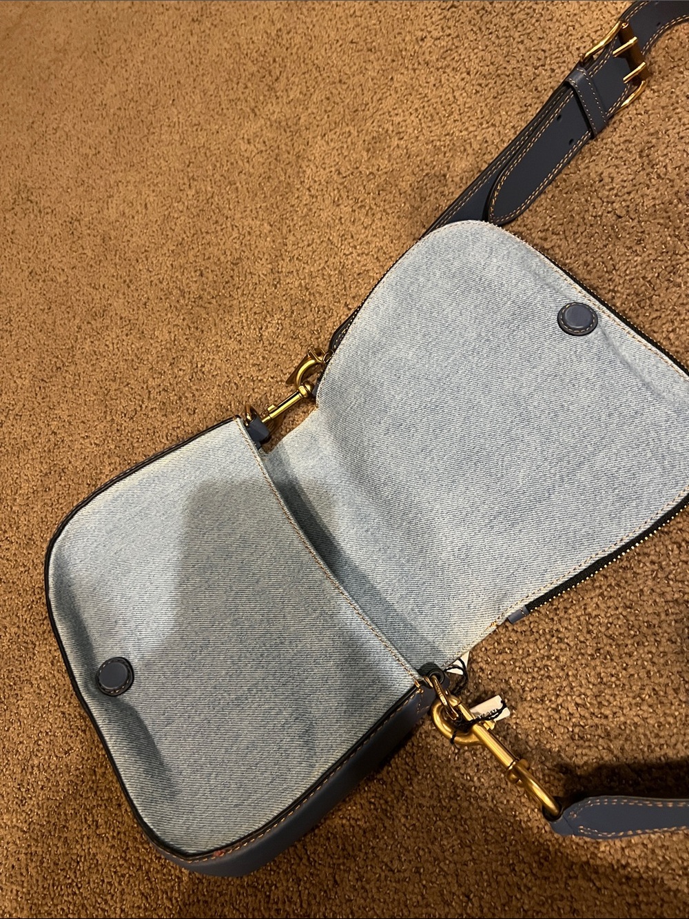 Marc Jacob Nomad Crossbody Denim Bag denim Jean **see pictures - Picture 9 of 16